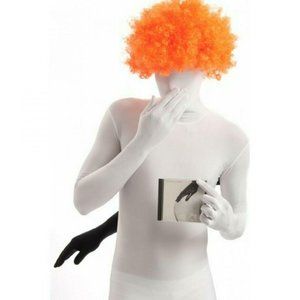 NWT Morphsuits Adult Fancy Dress Fuzzy Wig Orange